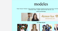 Desktop Screenshot of modeles.fr
